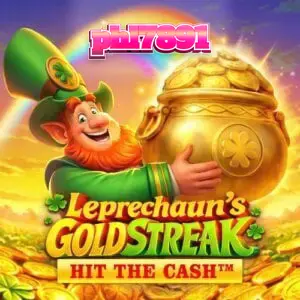 Tampilan visual slot Leprechaun’s Gold Streak Hit The Cash dengan tema Irlandia yang cerah